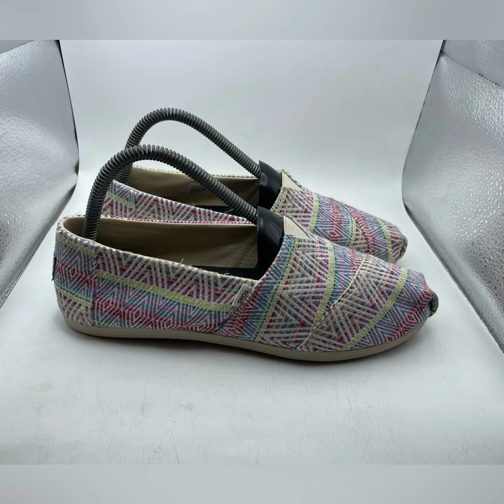 Toms Alpargata Colorful Women's Slip-On Shoes size 8